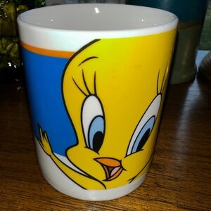 Tweety Bird Ceramic Mug - Yellow and Blue - Looney Tunes